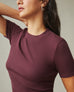 Women's Luxe Rib Crew Tee - Fresh Plum